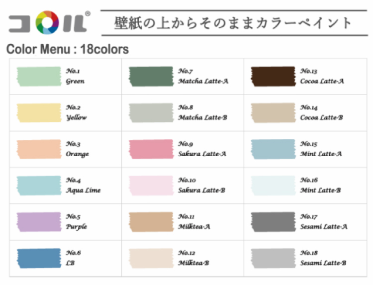 壁紙の上からそのままカラーペイント